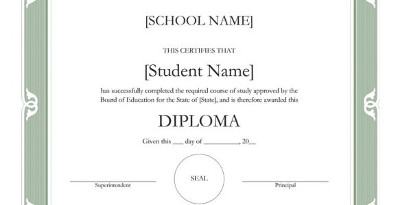 High School Diploma Certificate Fancy Design Templates Templates Certificates Fancy High School Diploma
