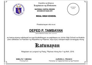 High School Graduation Certificate Template High School Diploma Template Tryprodermagenix org