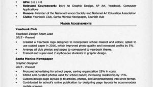 High School Student Resume for College High School Resume Template Writing Tips Resume Companion