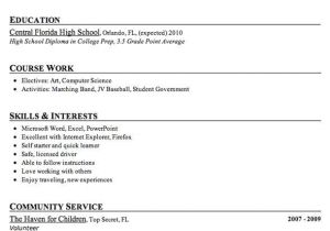 High School Student Resume Objective Sample High School Student Resume Example