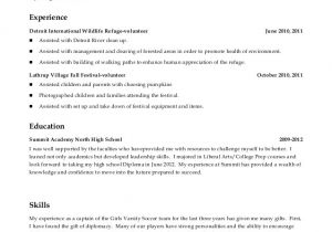 High School Student Resume Volunteer High School Resume Includes Volunteer Experience