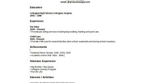 High School Student Resume with No Work Experience Sample High School Student Resume 8 Examples In Word Pdf