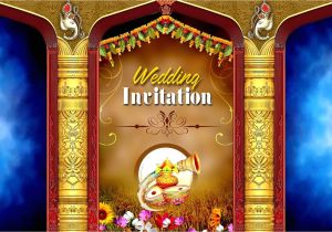 Hindu Wedding Invitation Card Background Design Flex Designs for Marriage Psd Backgrounds Free Downloads