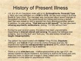 History Of Present Illness Template Schizophrenia Psychiatry Case Presentation