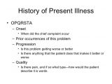History Of Present Illness Template the History and Physical Exam