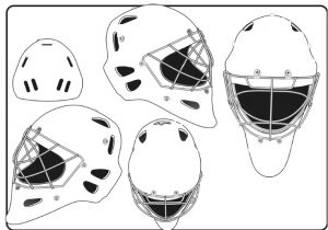 Hockey Goalie Mask Template Goalie Mask Template Different Sides Blank Hockey Mask