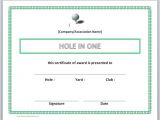 Hole In One Certificate Template 13 Free Certificate Templates for Word Microsoft and