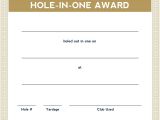 Hole In One Certificate Template Indiana Golf Office Hole In One form