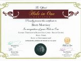 Hole In One Certificate Template the Official Hole In One Certificate the Official Hole