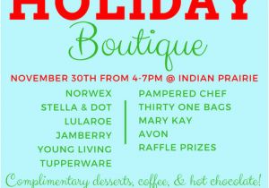 Holiday Boutique Flyer Template Holiday Boutique Flyer 2 Indian Prairie Pto