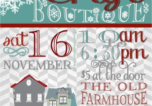 Holiday Boutique Flyer Template Holiday Craft Boutique Fair Show Flyer Poster by Jalipeno