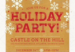 Holiday event Flyer Template Free 27 Holiday Party Flyer Templates Psd Free Premium