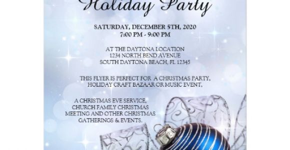 Holiday event Flyer Template Free Christmas Flyer Template for Holiday events Zazzle