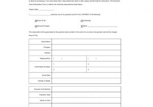 Holiday Inn Receipt Template Free Holiday Inn Credit Card Authorization form Pdf
