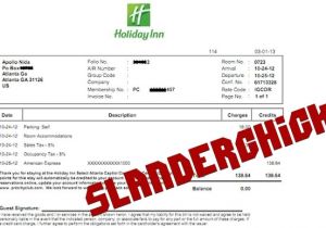 Holiday Inn Receipt Template Holiday Inn Receipt Images Reverse Search