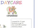 Home Daycare Flyers Free Templates 5 Daycare Flyers Templates Af Templates