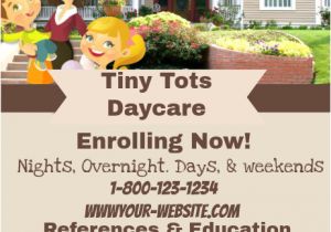 Home Daycare Flyers Free Templates Daycare Flyer Template Postermywall