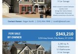 Home for Sale by Owner Flyer Template Fsbo Flyer Template for Word