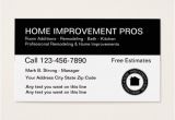 Home Improvement Business Card Template Home Improvement Construction Business Card Zazzle Com