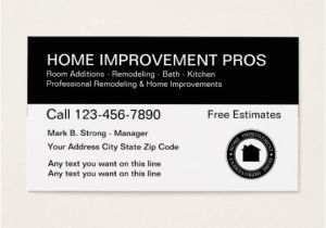 Home Improvement Business Card Template Home Improvement Construction Business Card Zazzle Com