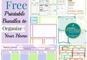 Home Management Binder Templates Free 12 Free Printable Bundles to organize Your Home