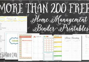 Home Management Binder Templates Free More Than 200 Free Home Management Binder Printables Fab