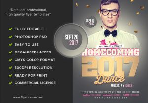 Homecoming Dance Flyer Template Homecoming Dance 2017 Flyerheroes