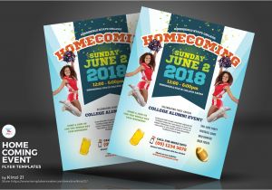Homecoming Flyer Template Homecoming event Flyers Corporate Identity Template 71796