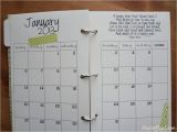 Homemade Calendar Template Diy Planner From A Cereal Box 2013 Free Printables