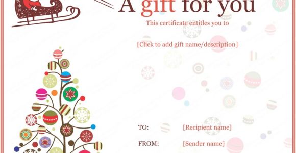 Homemade Christmas Gift Certificates Templates 20 Awesome Christmas Gift Certificate Templates to End 2017