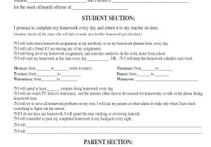 Homework Contract Template 13 Student Contract Templates Word Pdf Free