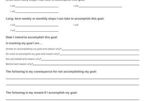 Homework Contract Template Goal Tracking Contract for Teens Goal Tracking Contract