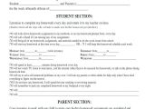Homework Contract Template High School 13 Student Contract Templates Word Pdf Free