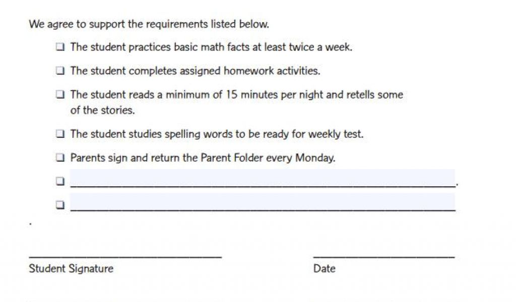 homework contracts harry o'brien