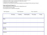 Homework Contract Template High School Nanny and Child Homework Contract