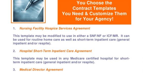 Hospice Contract Templates Microsoft Word Contract Packets Flyer