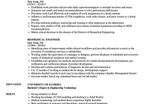 Hospital Biomedical Engineer Resume Sample Resume Biomedical Engineering Biomedical Engineer