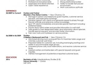 Hostess Job Application Resume Resume Examples Hostess Examples Hostess Resume