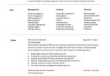 Hotel Management Resume format Word Key Skills 3 Resume format Resume Objective Sample