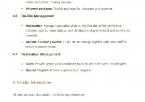 Hotel Request for Proposal Template event Management Rfp Template