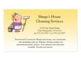 House Cleaning Business Cards Templates Free Cartoon Blonde House Cleaning Lady Loyalty Busines