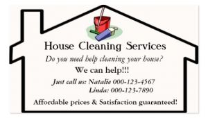 House Cleaning Business Cards Templates Free Cleaning Services Business Card Templates Bizcardstudio