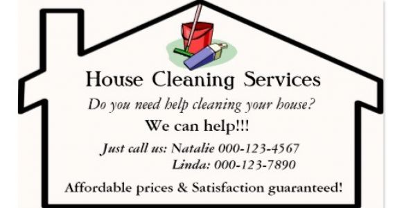 House Cleaning Business Cards Templates Free Cleaning Services Business Card Templates Bizcardstudio