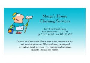House Cleaning Business Cards Templates Free Teal Cartoon Maid House Cleaning Customer Loyalty Zazzle