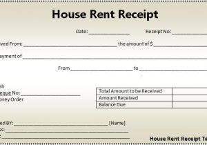 House Rent Receipt Template Uk House Rent Receipt format Free Word Templates