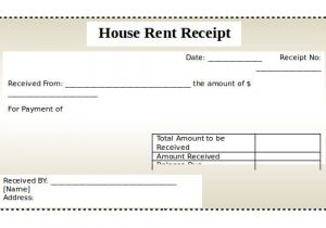 House Rent Receipt Template Uk Rental Receipt Template 30 Free Word Excel Pdf