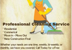 Housekeeping Flyer Templates Free Copy Of Professional Cleaning Service Flyer Postermywall