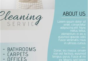 Housekeeping Flyers Templates Copy Of Cleaning Service Flyer Template Blue Postermywall