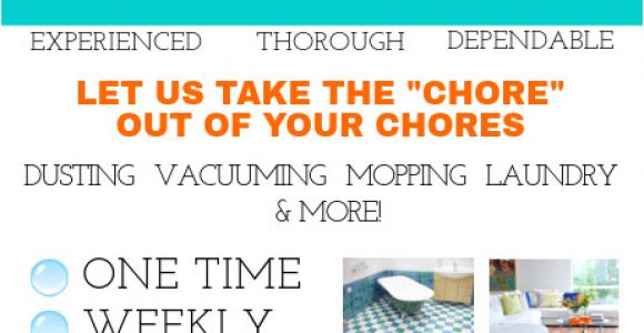 Housekeeping Flyers Templates House Cleaning Service Template Postermywall