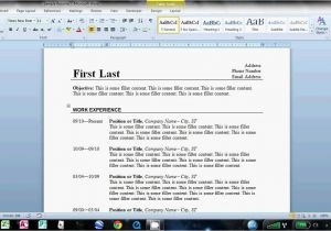 How Do You format A Resume On Word How to Make An Easy Resume In Microsoft Word Youtube